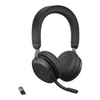 Jabra Wireless Evolve2 75 Ms Stereo Bluetooth Anc Headset + Link 390A Bt,Usb-A