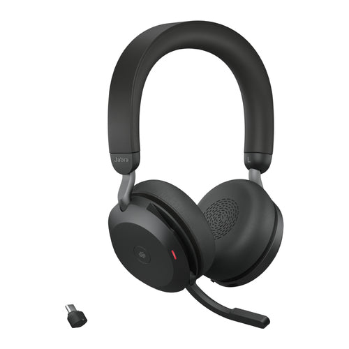 Jabra Wireless Evolve2 75 Ms Stereo Bluetooth Anc Headset + Link 390C Bt, Usb-C