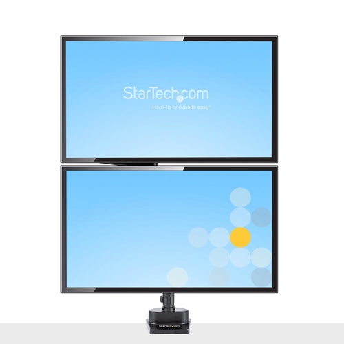 Startech Dual Monitor Arm <32", Full Motion, Vesa, Stackable, Black, 5Yr