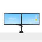 Startech Dual Monitor Arm <32", Full Motion, Vesa, Stackable, Black, 5Yr