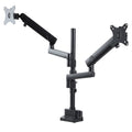 Startech Dual Monitor Arm <32", Full Motion, Vesa, Stackable, Black, 5Yr