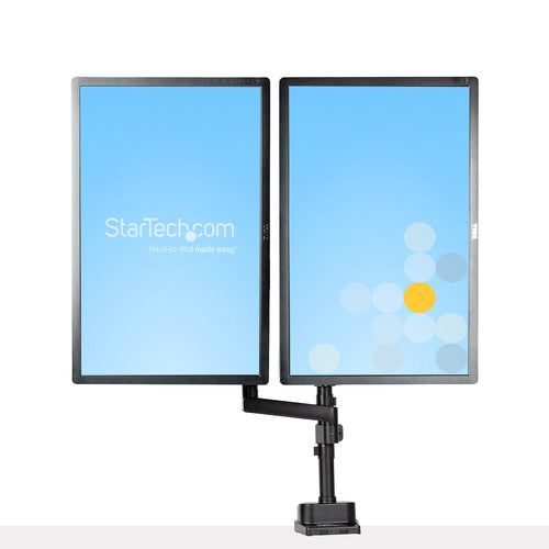 Startech Dual Monitor Arm <32", Full Motion, Vesa, Stackable, Black, 5Yr