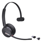 Yealink Wireless (Bh70) Ms Mono Bluetooth Headset Bt51 Dongl, Black, C To A Adapter