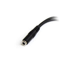 Startech 3.5Mm Stereo Splitter Cable, 4-Position To 2X 3-Position, F To M, Ltw