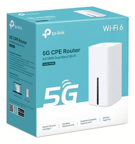 Tp-Link Ax1800 5G Wi-Fi 6 Dual-Band Gigabit Router, Easymesh, Gbe(3), 3Yr