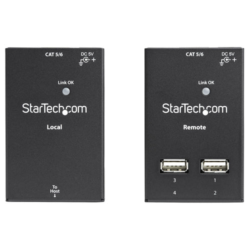 Startech 4 Port USB 2.0 Extender Over Ehernet, Cat5 And Cat6, 2Yr