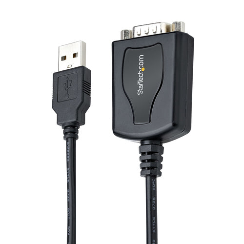 Startech 3Ft (1M) USB To Serial Cable With Com Port Retention, Db9 Male Rs232 To USB Conve