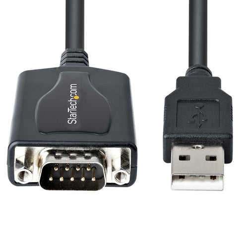 Startech 3Ft (1M) USB To Serial Cable With Com Port Retention, Db9 Male Rs232 To USB Conve