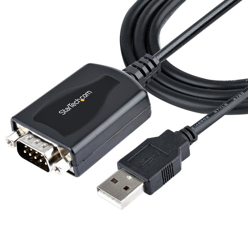 Startech 3Ft (1M) USB To Serial Cable With Com Port Retention, Db9 Male Rs232 To USB Conve