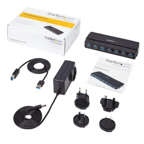 Startech 7 Port USB 3.0 Hub 5Gbps 7X Usb-A - Desktop - Bus/Self Powered 2Yr