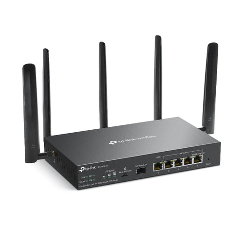 Tp-Link Omada Ax3000 4G+ Wi-Fi 6 Dual-Band Gigabit Vpn Router, Gbe Sfp(1), Lan/Wan(5), 5Yr