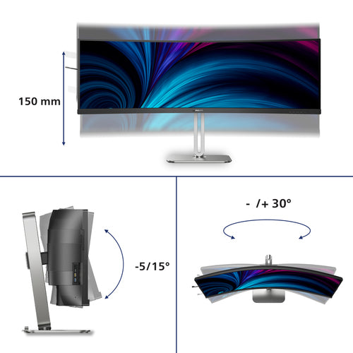 Philips 49" (32:9) Curve Monitor, 5K Va, Hdmi(2), Dp, Usb(4), Usb-C, Lan, Kvm, 4Yr
