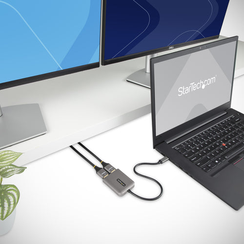 Startech Usb-C To Dual HDMI Adapter, USB Type-C Multi-Monitor Mst Hub, Dual 4K 60Hz HDMI L