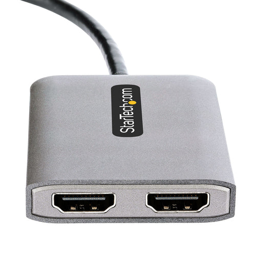Startech Usb-C To Dual HDMI Adapter, USB Type-C Multi-Monitor Mst Hub, Dual 4K 60Hz HDMI L