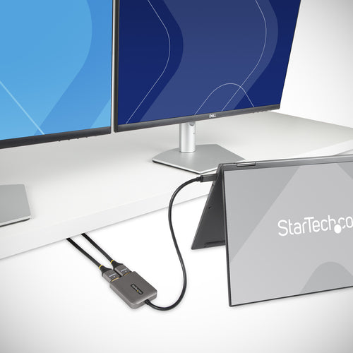 Startech Usb-C To Dual HDMI Adapter, USB Type-C Multi-Monitor Mst Hub, Dual 4K 60Hz HDMI L