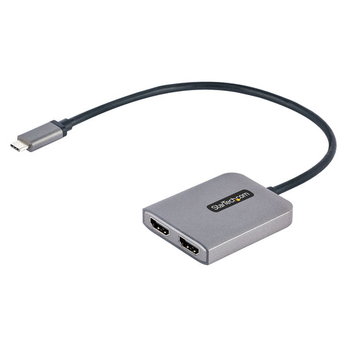 Startech Usb-C To Dual HDMI Adapter, USB Type-C Multi-Monitor Mst Hub, Dual 4K 60Hz HDMI L