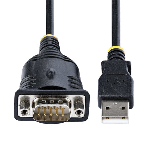 Startech 1 Port USB To Rs232 Db9 Serial Adapter Cable - M/M - 3Ft