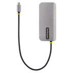Startech 0.3M Usb-C Multiport Adapter, 100W, Usb(3), 4K Hdmi(1), Rj45(1), Sd/Microsd, 3Yr