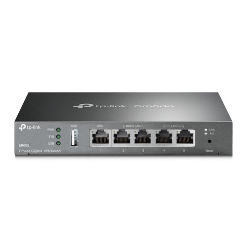 Tp-Link Omada Gigabit Vpn Router, Cloud Sdn, Gbe Wan(1), Lan/Wan(2), 5Yr