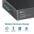 Tp-Link 16-Port Easy Smart Gigabit Switch, Poe+(16), Sfp(2), 250W, Metal Case, 5Yr