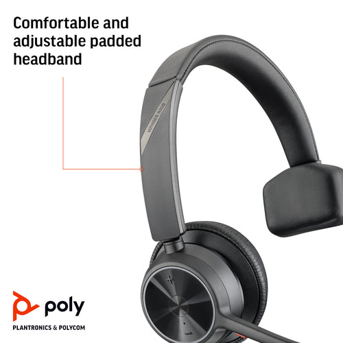 HP Poly Voyager 4310 Oth Wireless Uc Mono Headset, Bt700 Dongle , Usb-A