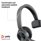 HP Poly Voyager 4310 Oth Wireless Uc Mono Headset, Bt700 Dongle , Usb-A