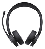 Yealink Wireless (Bh70) Ms Stereo Bluetooth Headset Bt51 Dongle, Black, C To A Adapter