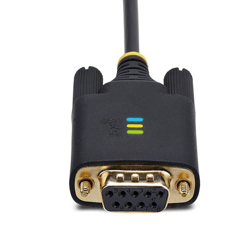 Startech 6.6Ft (2M) USB To Null Modem Serial Adapter Cable, Com Retention, Ftdi, Usb-A To