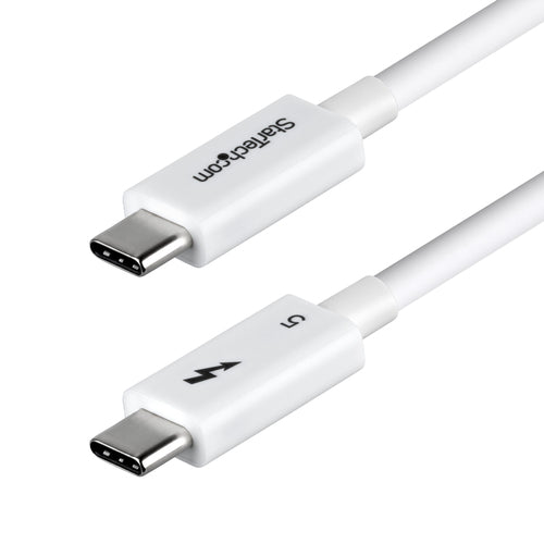 Startech 3Ft (1M) Thunderbolt 5 Cable, 80Gbps, Certified - White, Ltw