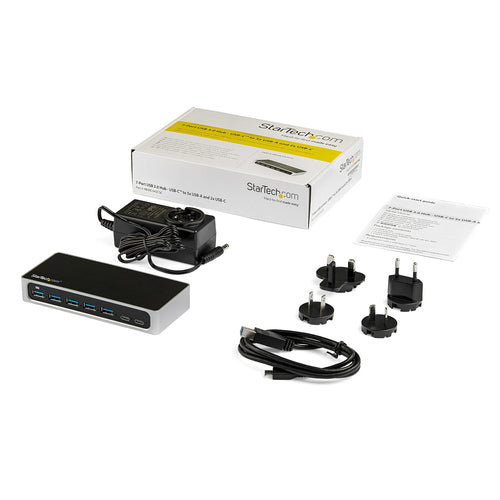 Startech 7 Port Usb-C Hub, Usb-C(2), Usb(5), Dc, 2Yr