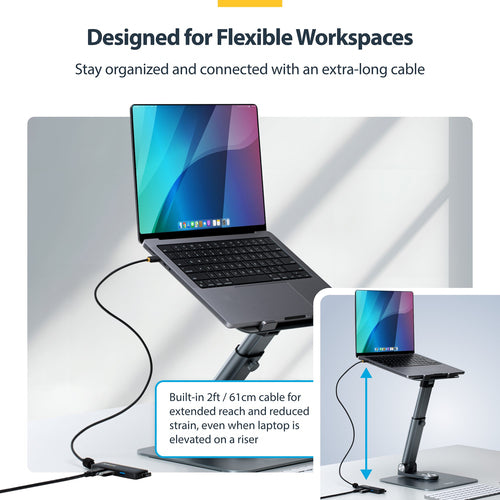Startech 4-Port Usb-C Hub, 5Gbps, Usb-C To 4X Usb-A, Bus Powered, 2 Yr