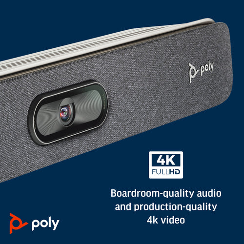 HP Poly Studio X30 All-In-One 4K Android Video Conferencing Bar, Huddle Room