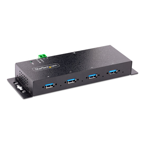 Startech 4 Port USB 3.0 Hub, Industrial, Metal, Esd Protection, Mount, 2Yr