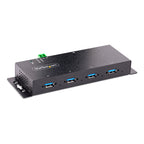 Startech 4 Port USB 3.0 Hub, Industrial, Metal, Esd Protection, Mount, 2Yr