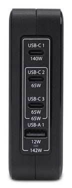 Startech 140W 3 X USB C 1X USB A Gan Wall Charger Int