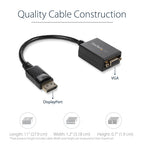 Startech Dp To VGA Adapter, M/F, 3Yr