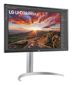 LG 27" (16:9) Uhd Ips Led, Hdmi(2), Dp, Usb-C (90W), H/Adj, Spkr, Tilt, Vesa, 3Yr