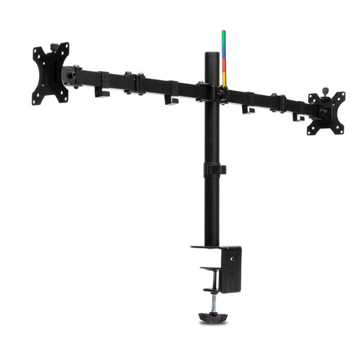 Kensington Dual Monitor Desk Mount, Up To 32" & 8Kg, Vesa 75X75, 100X100 - Black