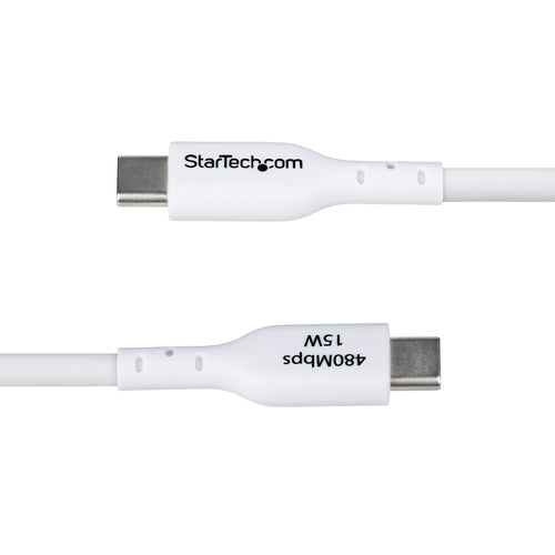 Startech USB A To C Cable M M 3M USB 2 0 White 15W