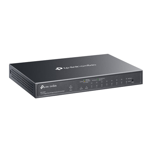 Tp-Link Omada 10-Port Easy Managed Gigabit Desktop Switch, Poe+(8), Sfp/Rj45(2), 123W, 5Yr