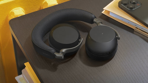 Jabra Wireless Evolve3 75 Uc Stereo Bluetooth Anc Headset W/Wless Charging Pad, Link390C