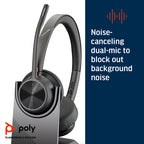 HP Poly Voyager 4320 Oth Wireless Ms Stereo Headset W/Charging Stand, Bt700 Dongle , Usb-C
