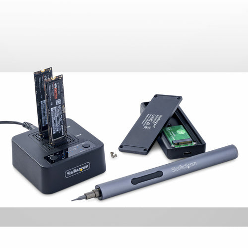Startech 1:1 M.2 Nvme Drive Duplicator, Standalone M.2 SSD Cloner/Copier Up To 90Gbpm, USB