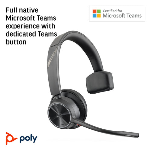HP Poly Voyager 4310 Oth Wireless Ms Mono Headset, Bt700 Dongle , Usb-A