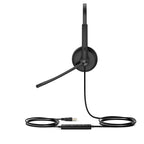 Yealink Wired (Uh34) Uc Stereo Headset,Noise Cancelling Mic,Leather Cushion,Usb-A