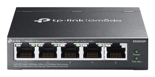 Tp-Link Omada 5-Port Easy Managed Gigabit Desktop Switch, Poe+(4), Gbe(5), 65W, 5Yr