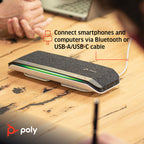 HP Poly Sync 40 Ms Smart Speakerphone,Bluetooth + Usb-A + Usb- C (Ms Certified)
