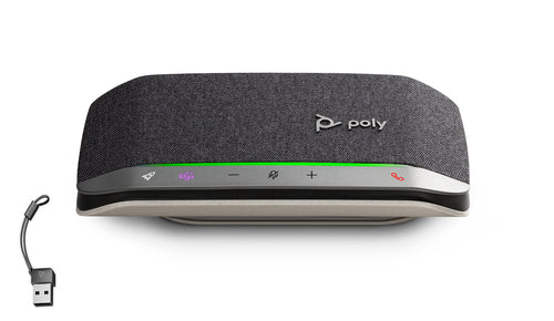 HP Poly Sync 20 Ms Smart Speakerphone,Bluetooth + Usb-C With Usb-A Adapt