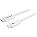 Startech 0.5M T/Bolt3 Cable, 40Gbps, 100W Pd, White, 2Yr