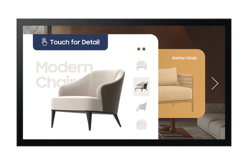 Samsung (Qmc-T) Interactive Diisplay, 32" Fhd Led, 300Nits, Hdmi, Lan/Wifi, Spkr,16H/7D,3Y